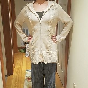 Beige Athleta long sweater